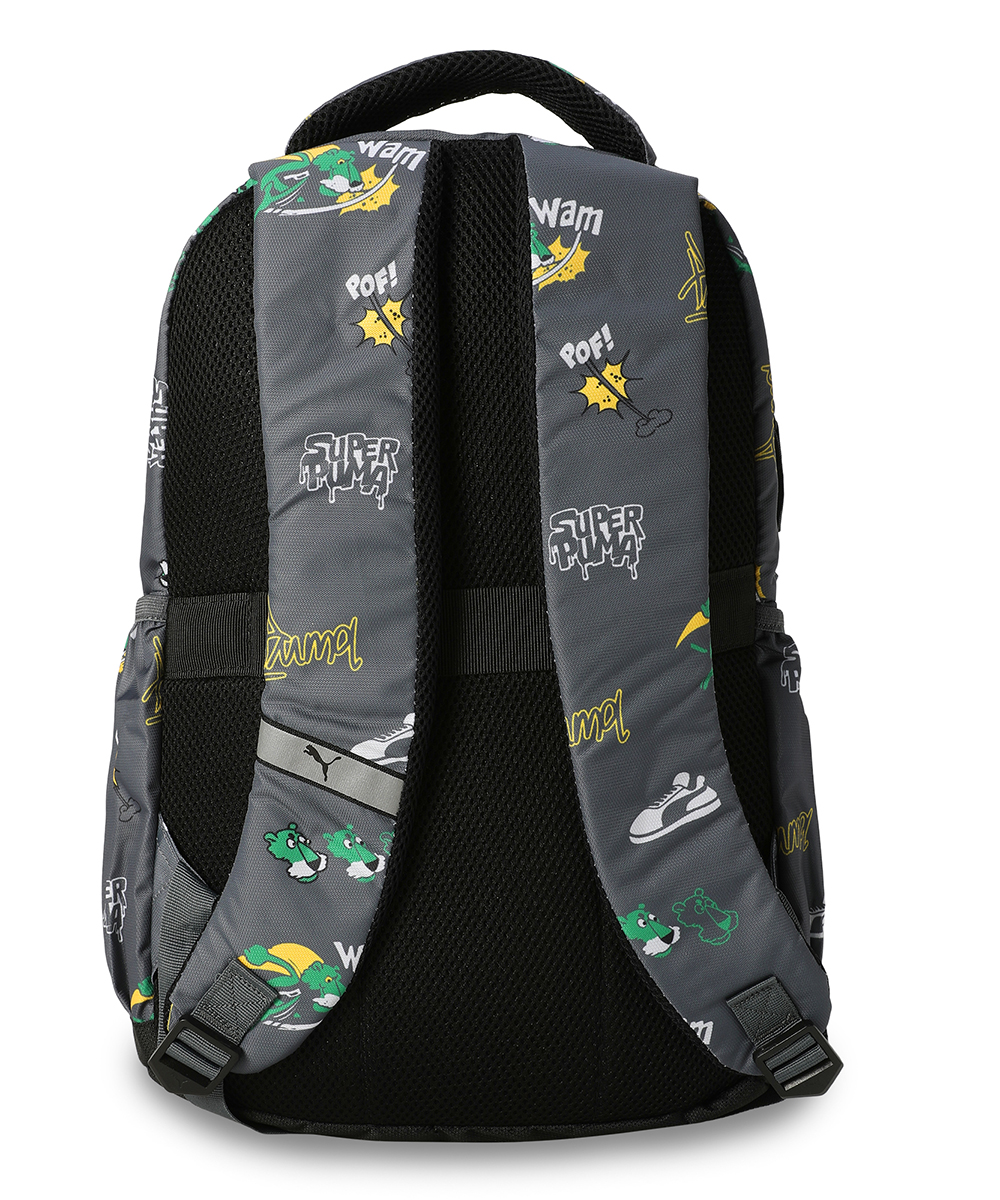 PUMA Unisex Typography Grey Backpack